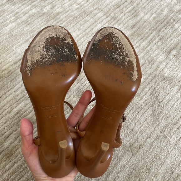 Ralph Lauren Purple Label Strappy Heeled Sandals Size 35.5 - Picture 6 of 7